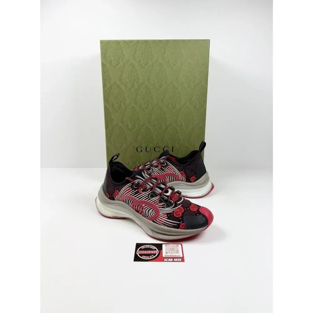 Size 6.5US - Gucci Run GG Red Sneakers NEW